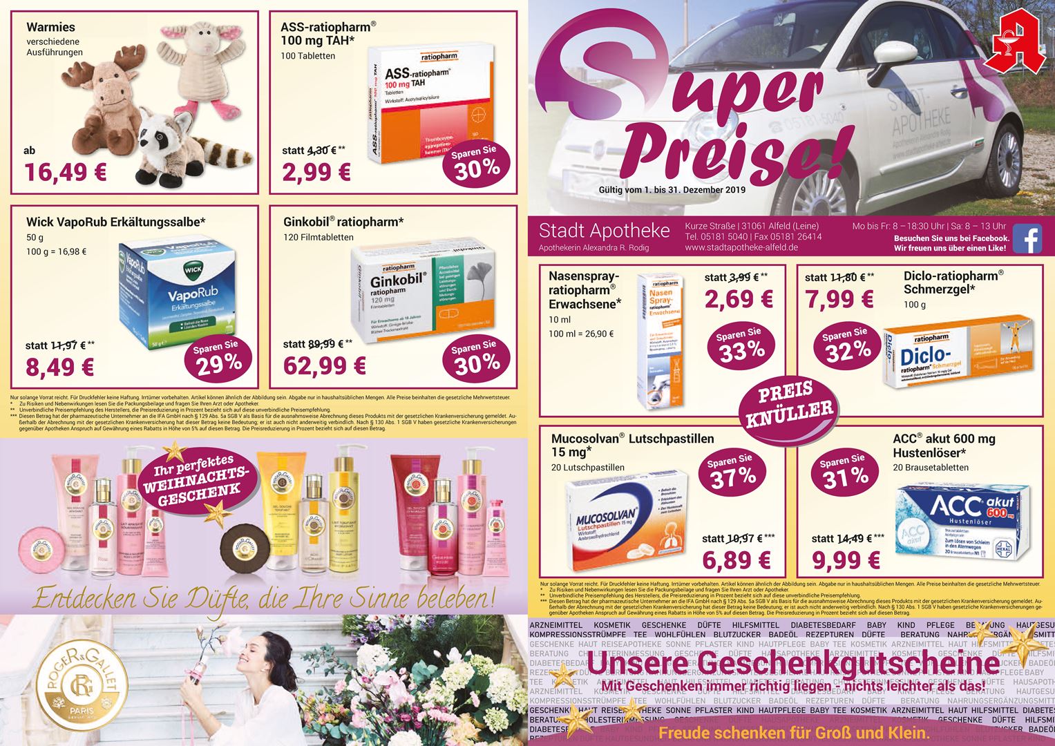 Individuelle Flyer Marketingserviceherz